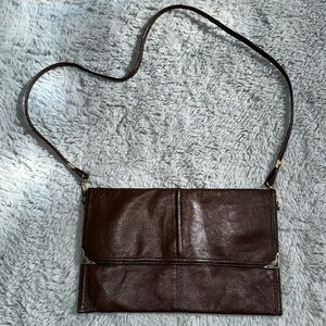 Brown vintage Italian leather bag